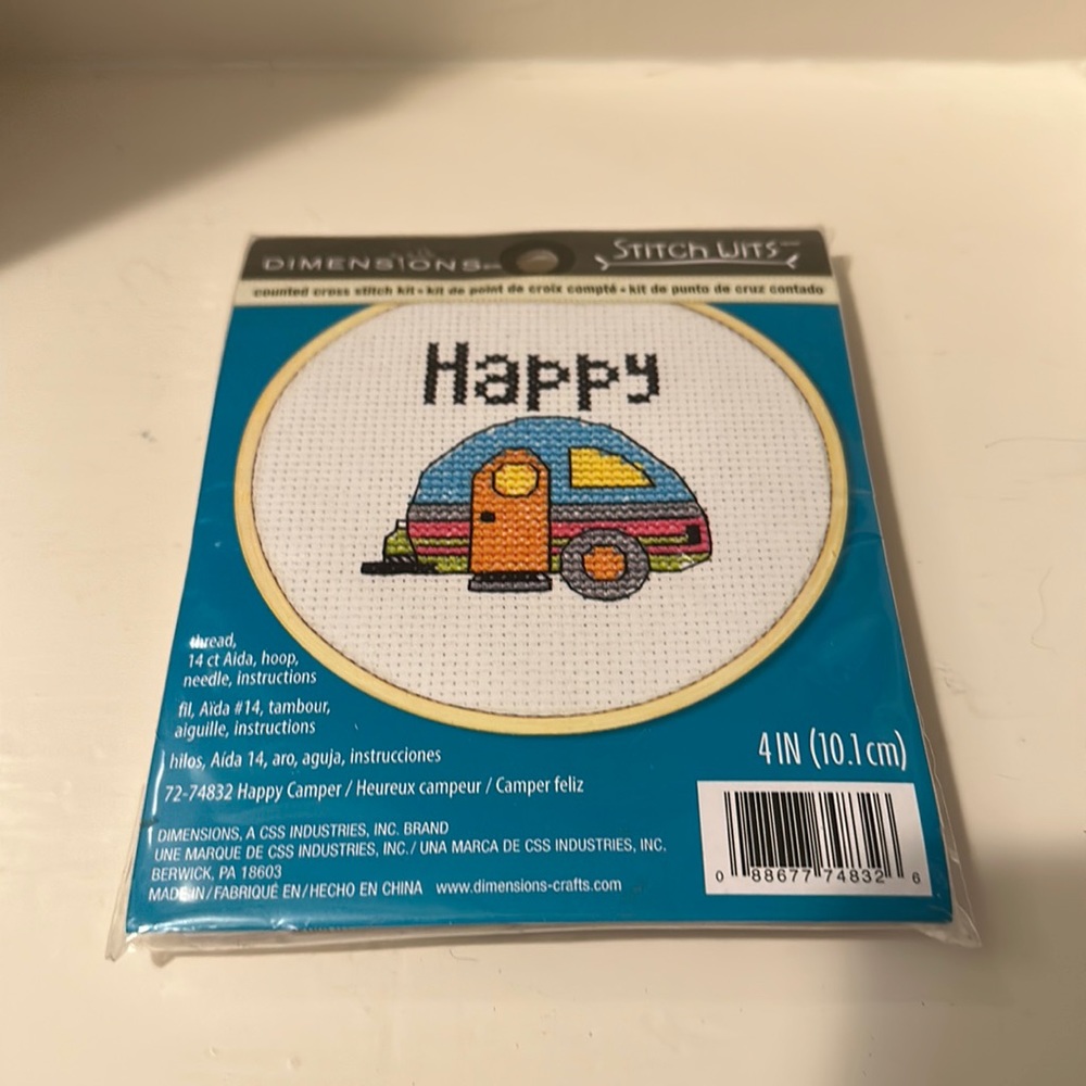 Cross stitch kit.